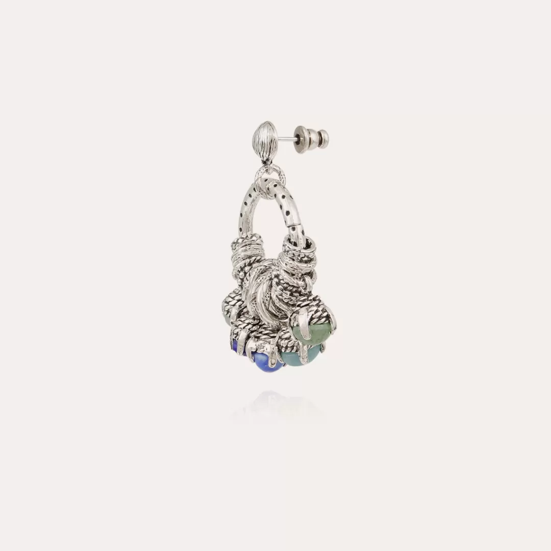 Gas Bijoux Boucles D'Oreilles Lucce Maranzana Grand Modele Argentees