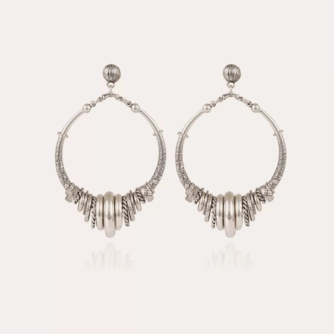 Gas Bijoux Boucles D'Oreilles Maranzana Argentees