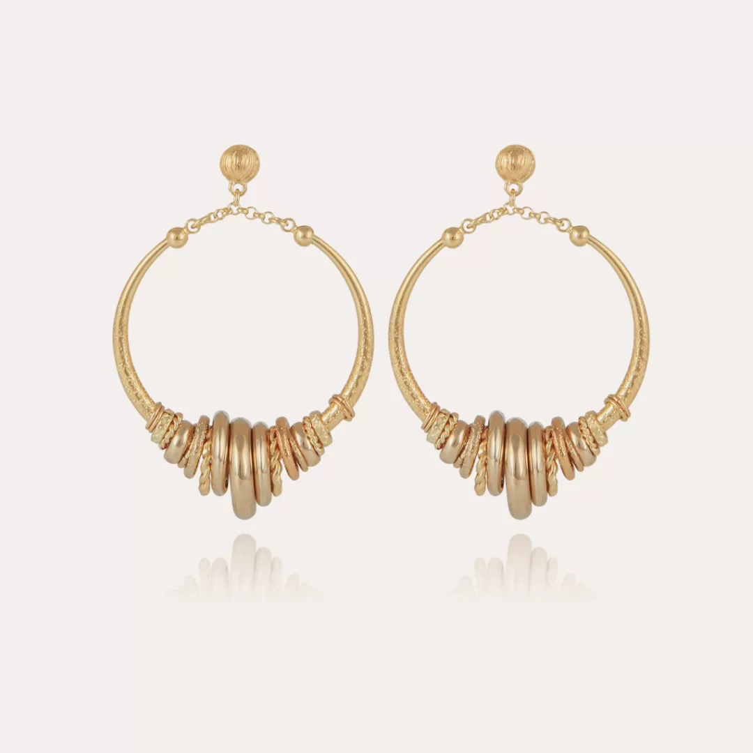 Gas Bijoux Boucles D'Oreilles Maranzana Dorees