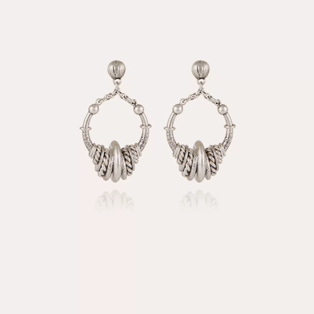 Gas Bijoux Boucles D'Oreilles Maranzana Petit Modele Argentees