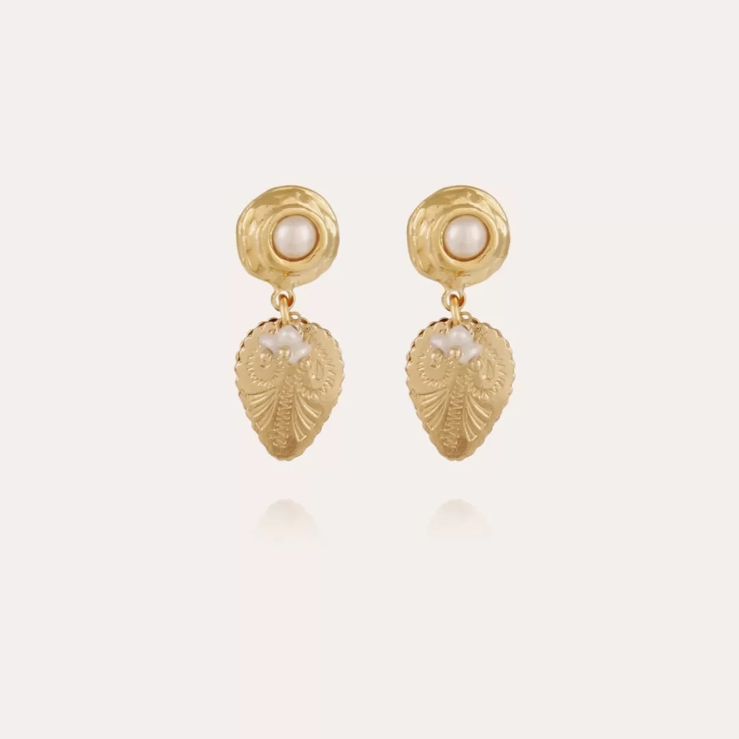 Gas Bijoux Boucles D'Oreilles Melodie Dorees