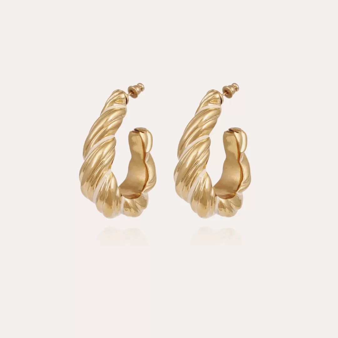 Gas Bijoux Boucles D'Oreilles Meltem Dorees