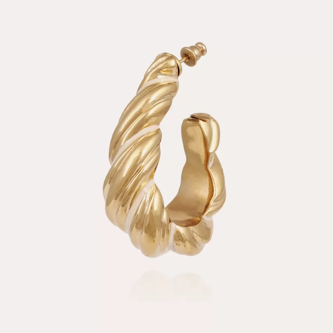 Gas Bijoux Boucles D'Oreilles Meltem Dorees