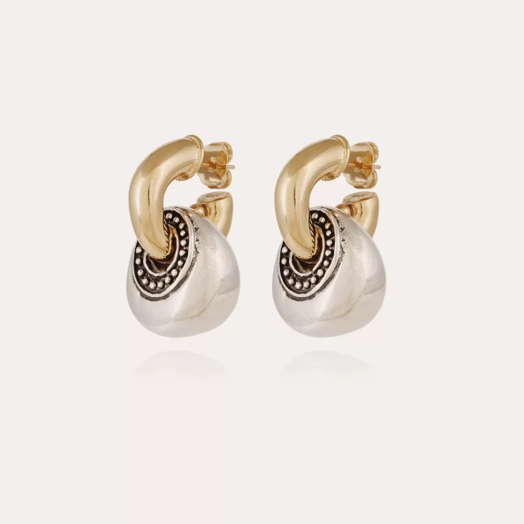 Gas Bijoux Boucles D'Oreilles Minori Bicolore