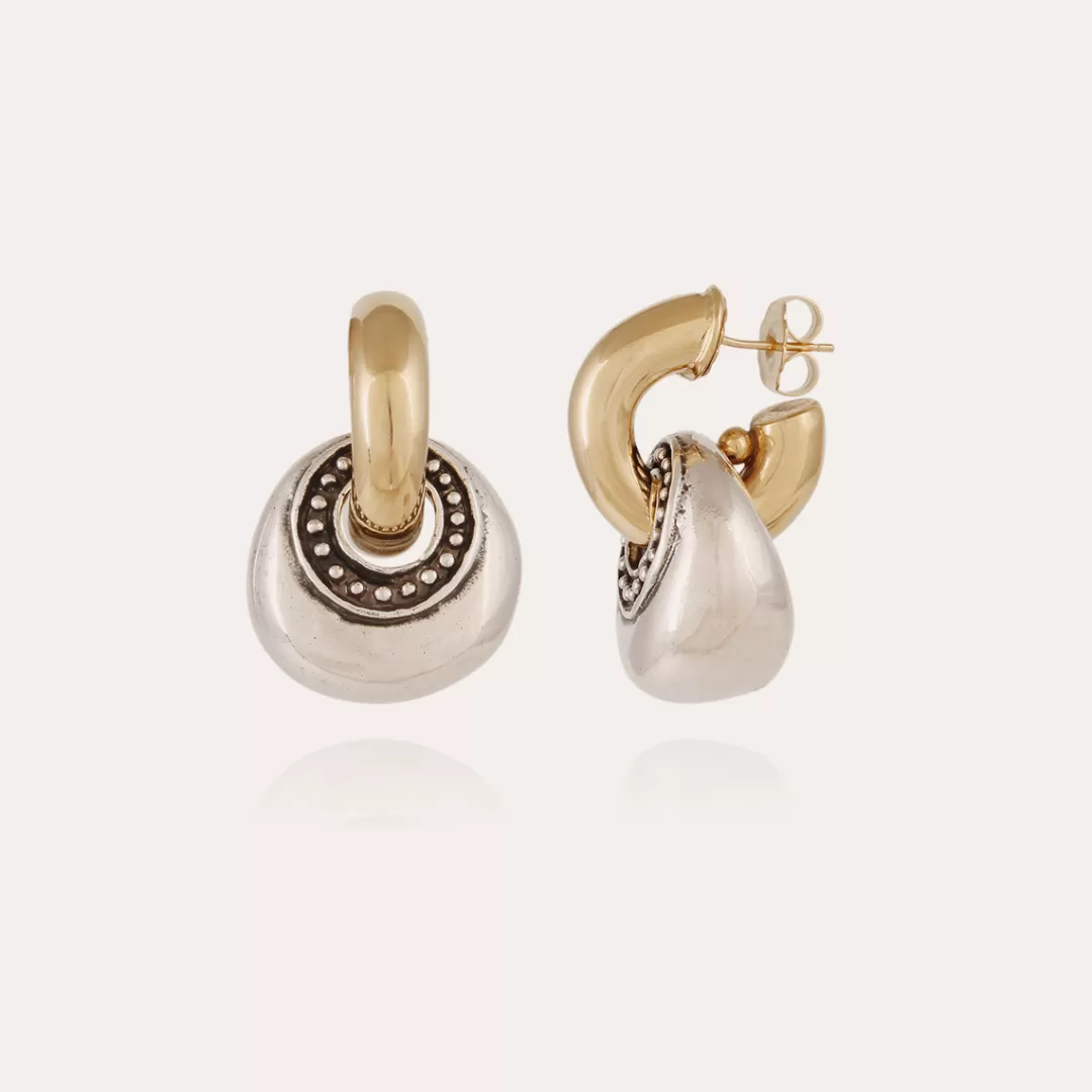 Gas Bijoux Boucles D'Oreilles Minori Bicolore