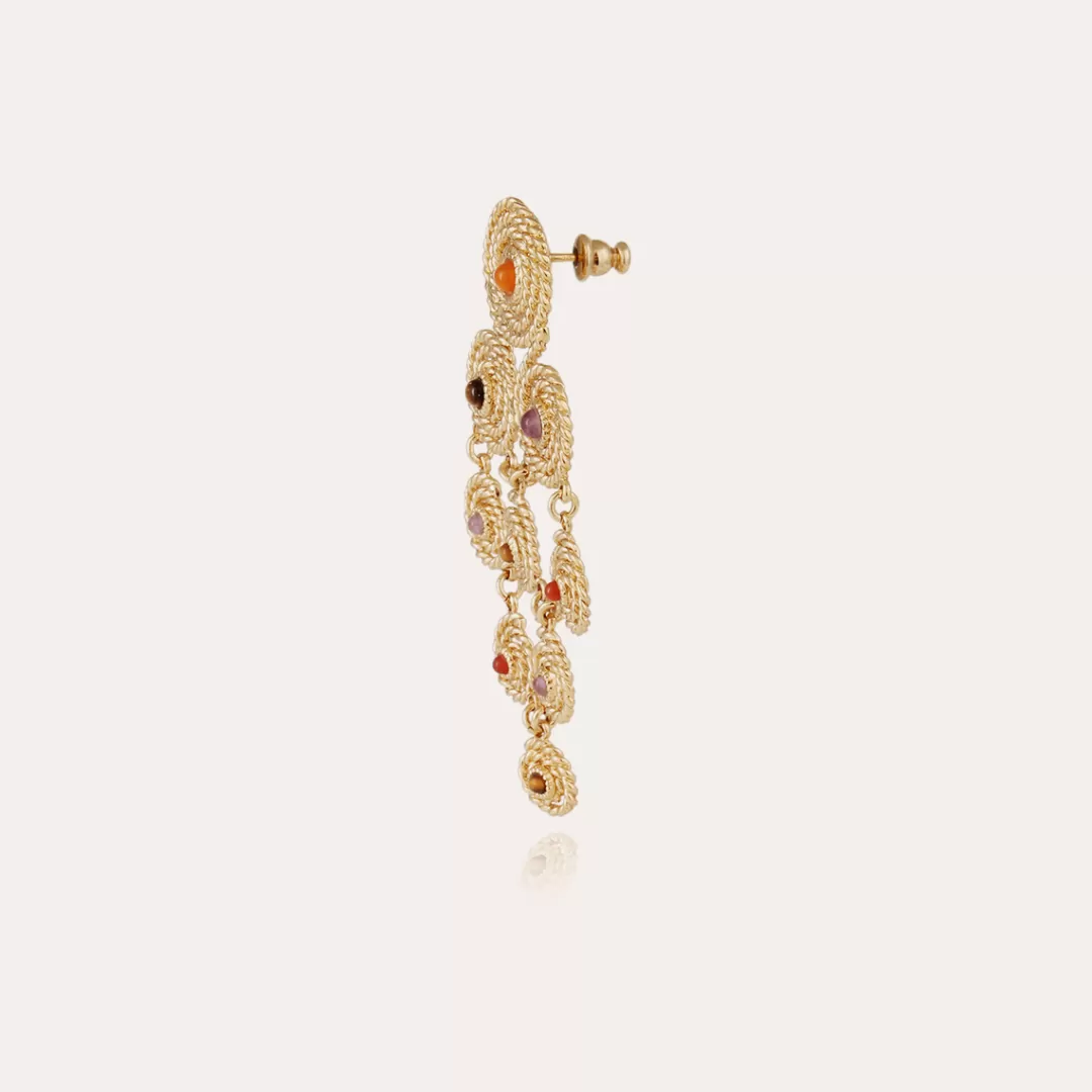 Gas Bijoux Boucles D'Oreilles Mistral Dorees
