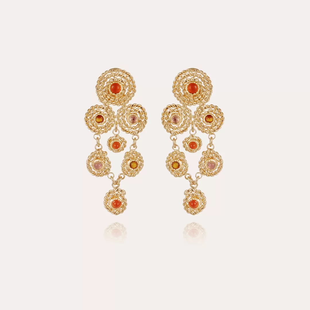 Gas Bijoux Boucles D'Oreilles Mistral Petit Modele Dorees