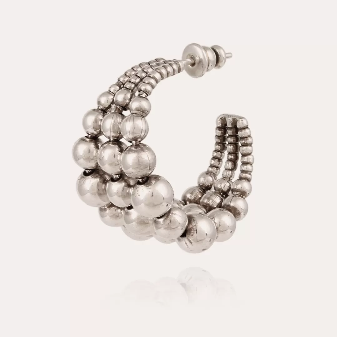 Gas Bijoux Boucles D'Oreilles Multiperla Mini Argentees