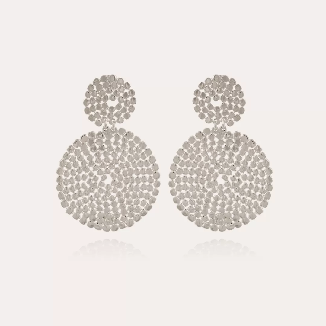 Gas Bijoux Boucles D'Oreilles Onde Lucky Petit Modele Argentees