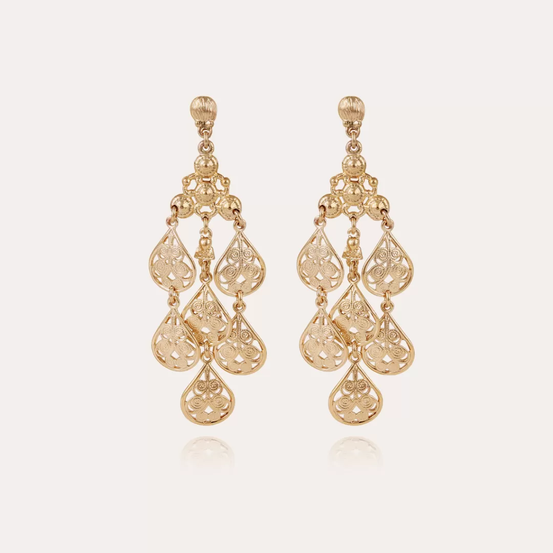 Gas Bijoux Boucles D'Oreilles Orferia Petit Modele Dorees