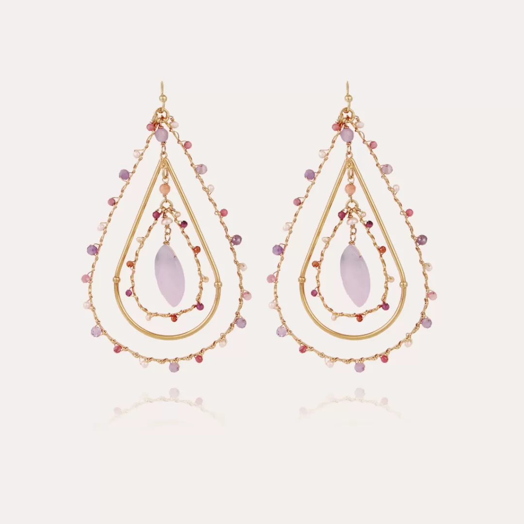 Gas Bijoux Boucles D'Oreilles Orphee Dorees