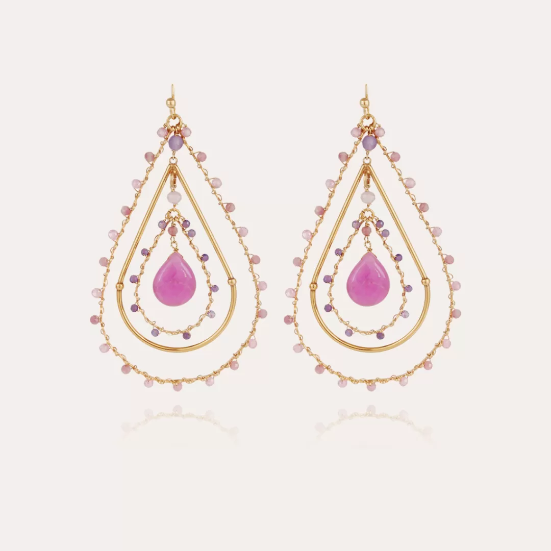 Gas Bijoux Boucles D'Oreilles Orphee Dorees