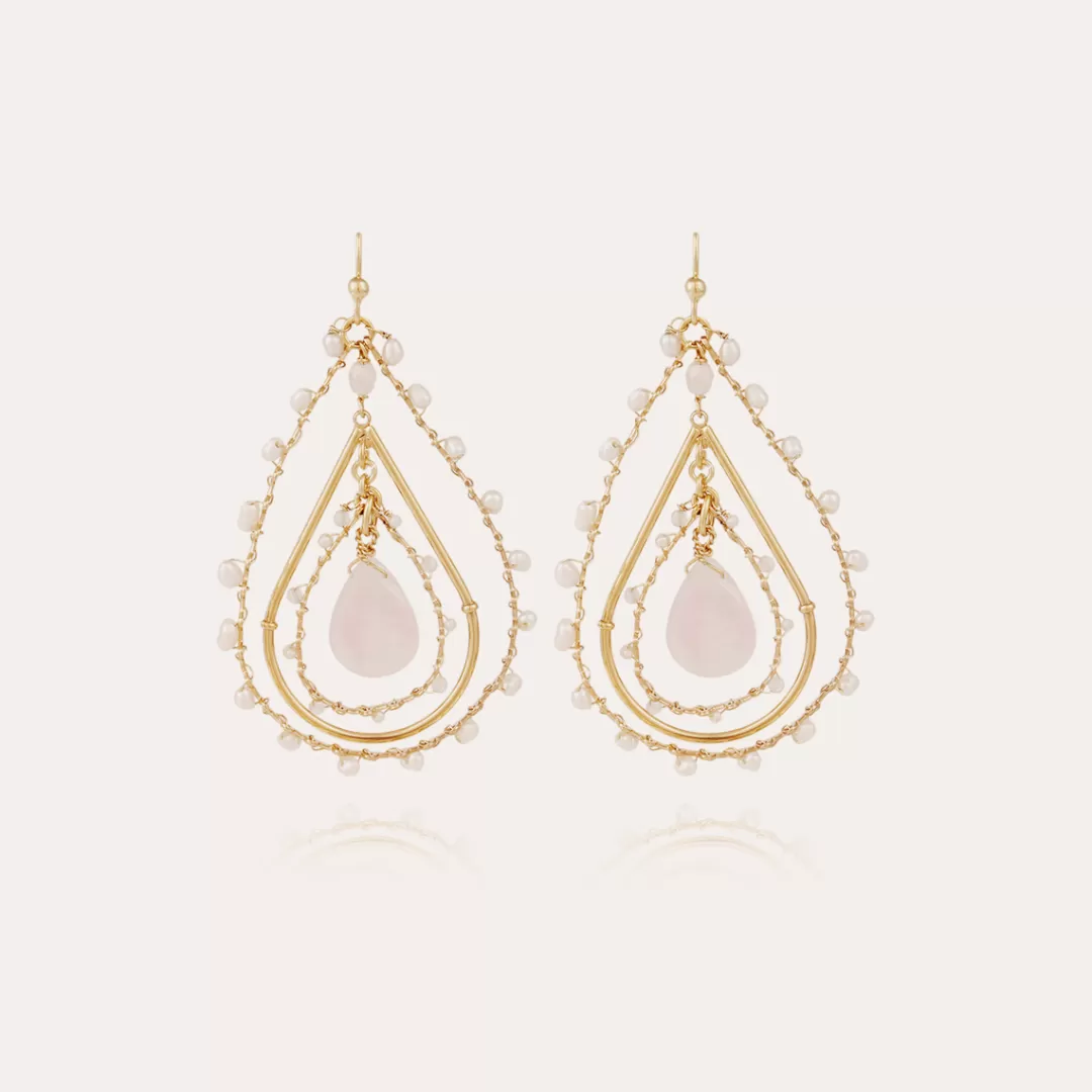Gas Bijoux Boucles D'Oreilles Orphee Petit Modele Dorees