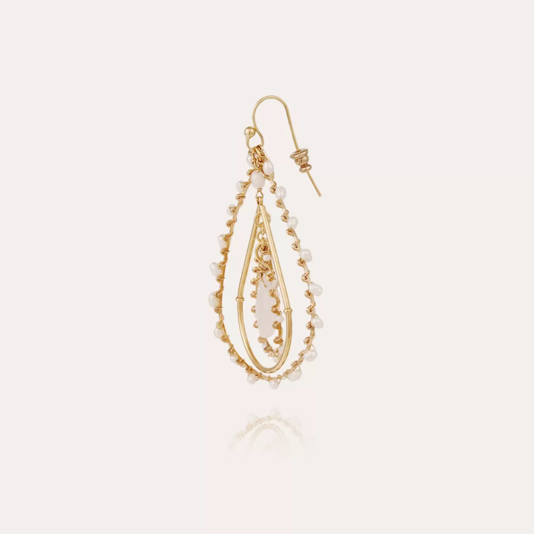 Gas Bijoux Boucles D'Oreilles Orphee Petit Modele Dorees