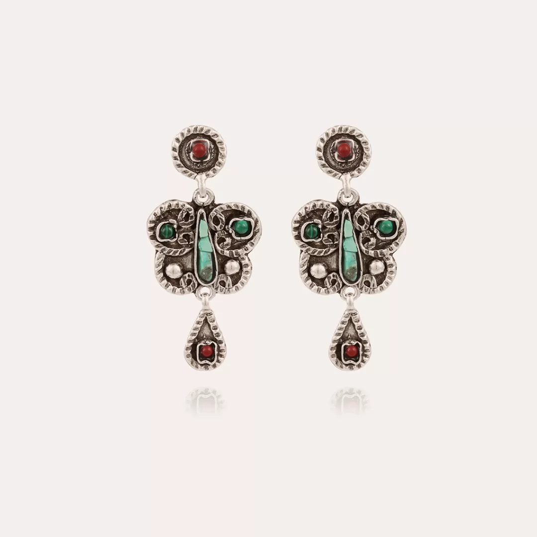 Gas Bijoux Boucles D'Oreilles Paz Petit Modele Argentees