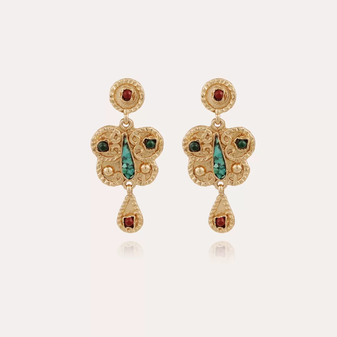 Gas Bijoux Boucles D'Oreilles Paz Petit Modele Dorees