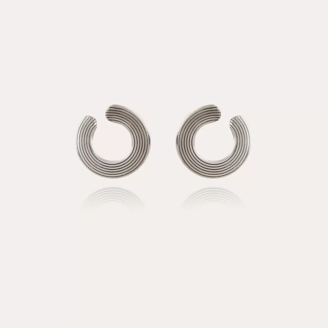 Gas Bijoux Boucles D'Oreilles Poni Argentees