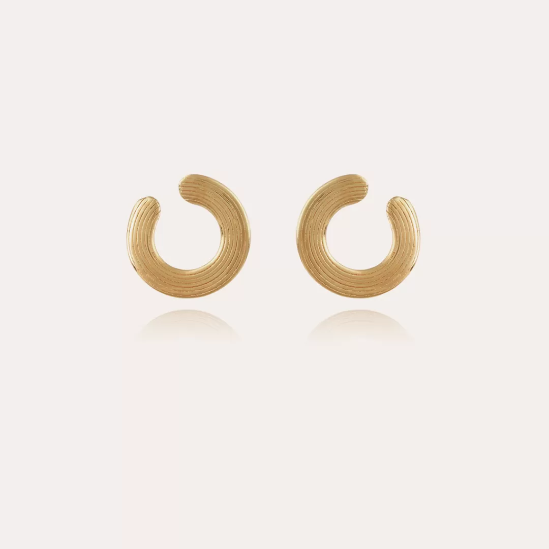 Gas Bijoux Boucles D'Oreilles Poni Dorees