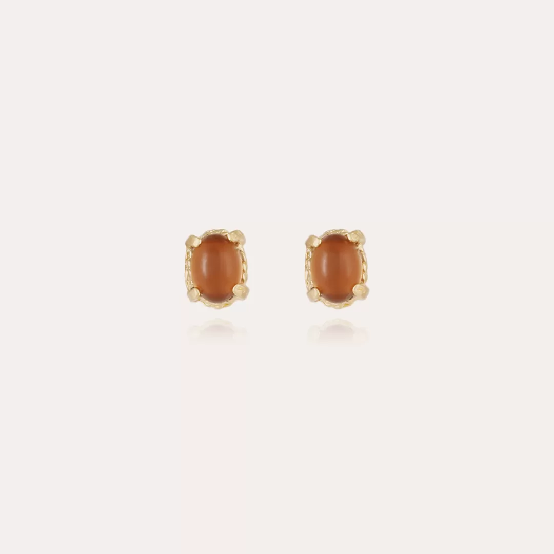 Gas Bijoux Boucles D'Oreilles Puces Lucce Dorees