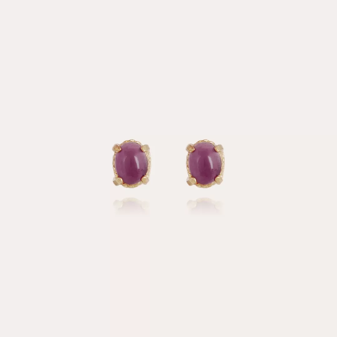 Gas Bijoux Boucles D'Oreilles Puces Lucce Dorees
