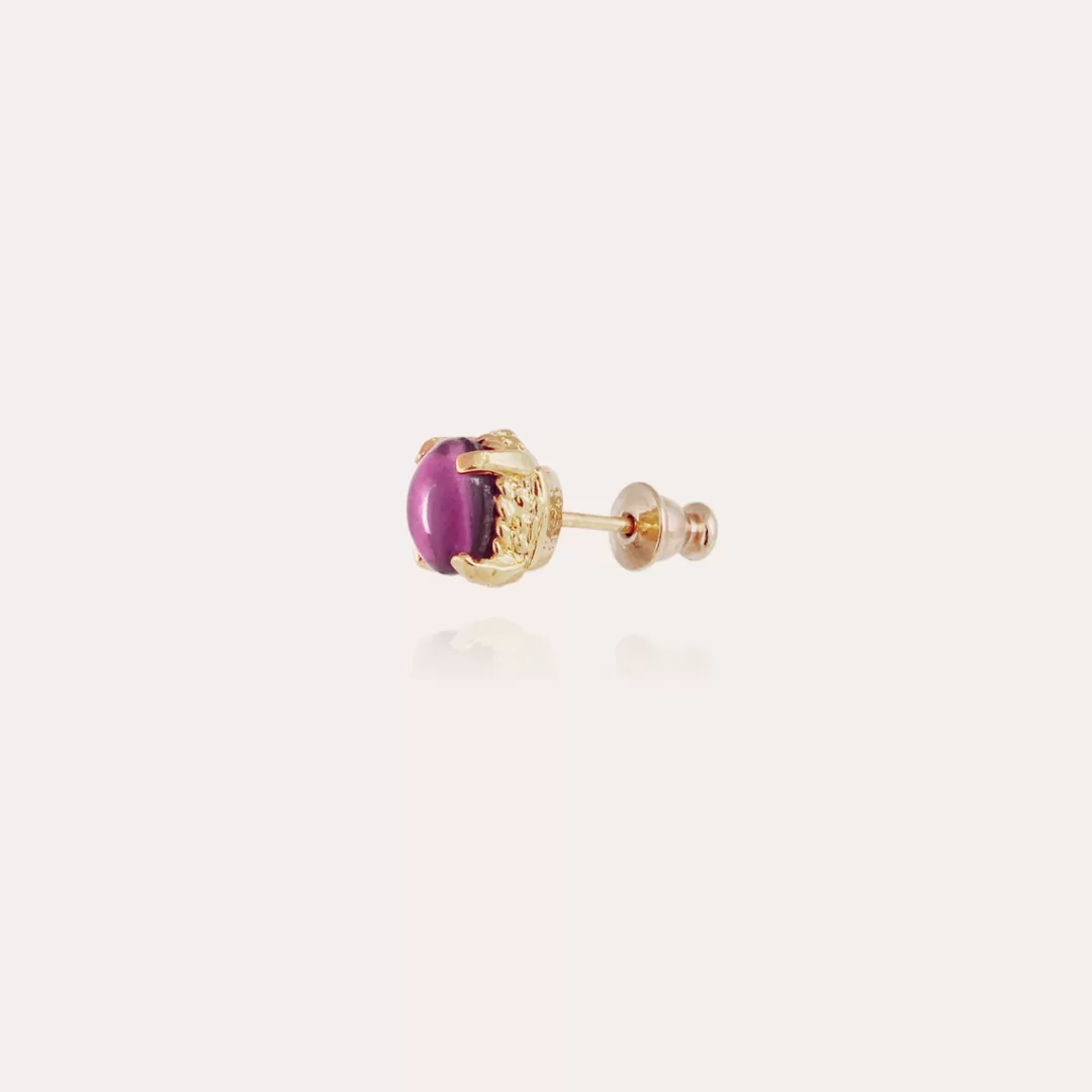 Gas Bijoux Boucles D'Oreilles Puces Lucce Dorees