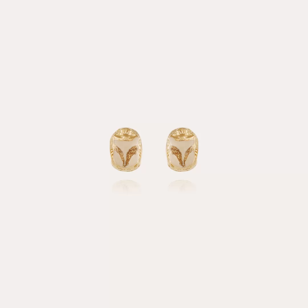 Gas Bijoux Boucles D'Oreilles Puces Scaramouche Dorees