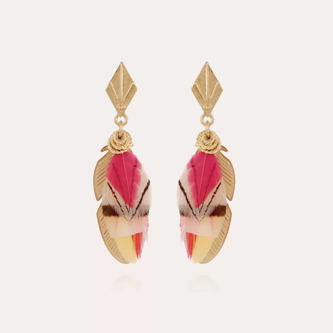 Gas Bijoux Boucles D'Oreilles Sao Petit Modele Dorees