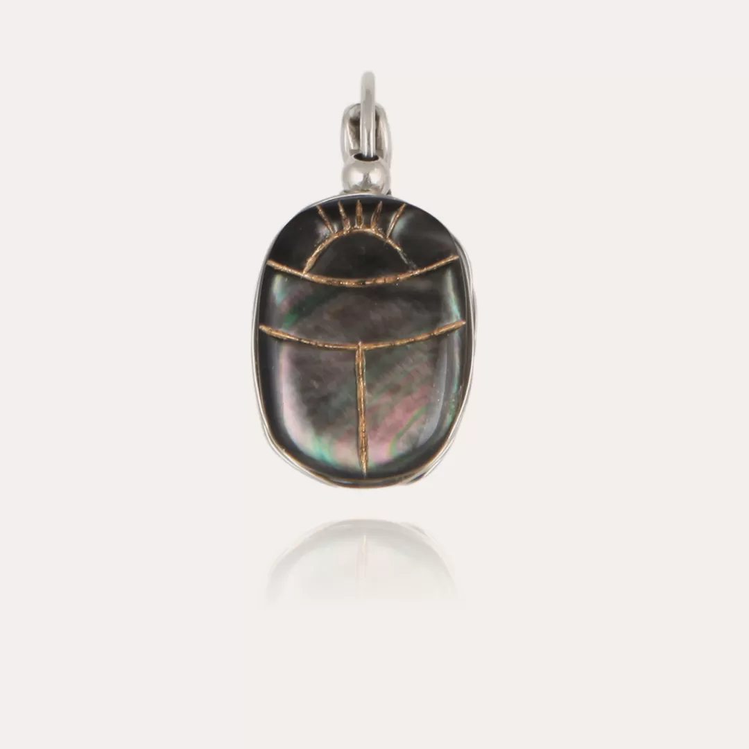 Gas Bijoux Boucles D'Oreilles Scaramouche Argentees-Nacre Grise