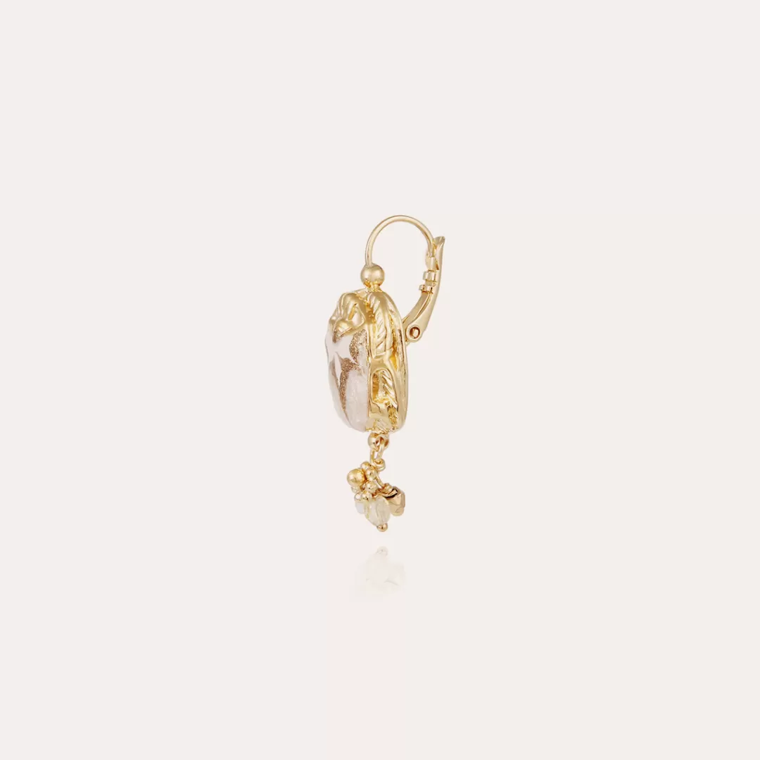Gas Bijoux Boucles D'Oreilles Scaramouche Email Dorees