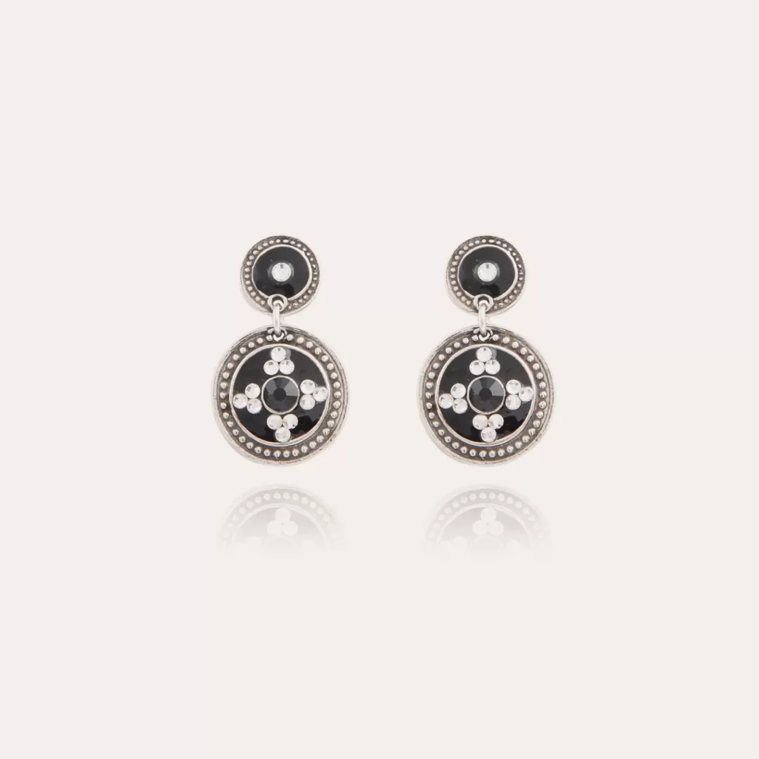 Gas Bijoux Boucles D'Oreilles Sequin Argentees