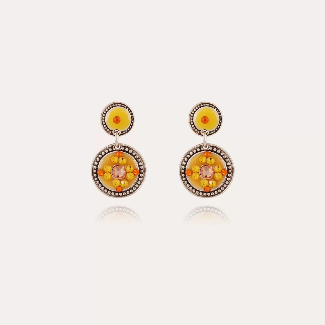 Gas Bijoux Boucles D'Oreilles Sequin Argentees