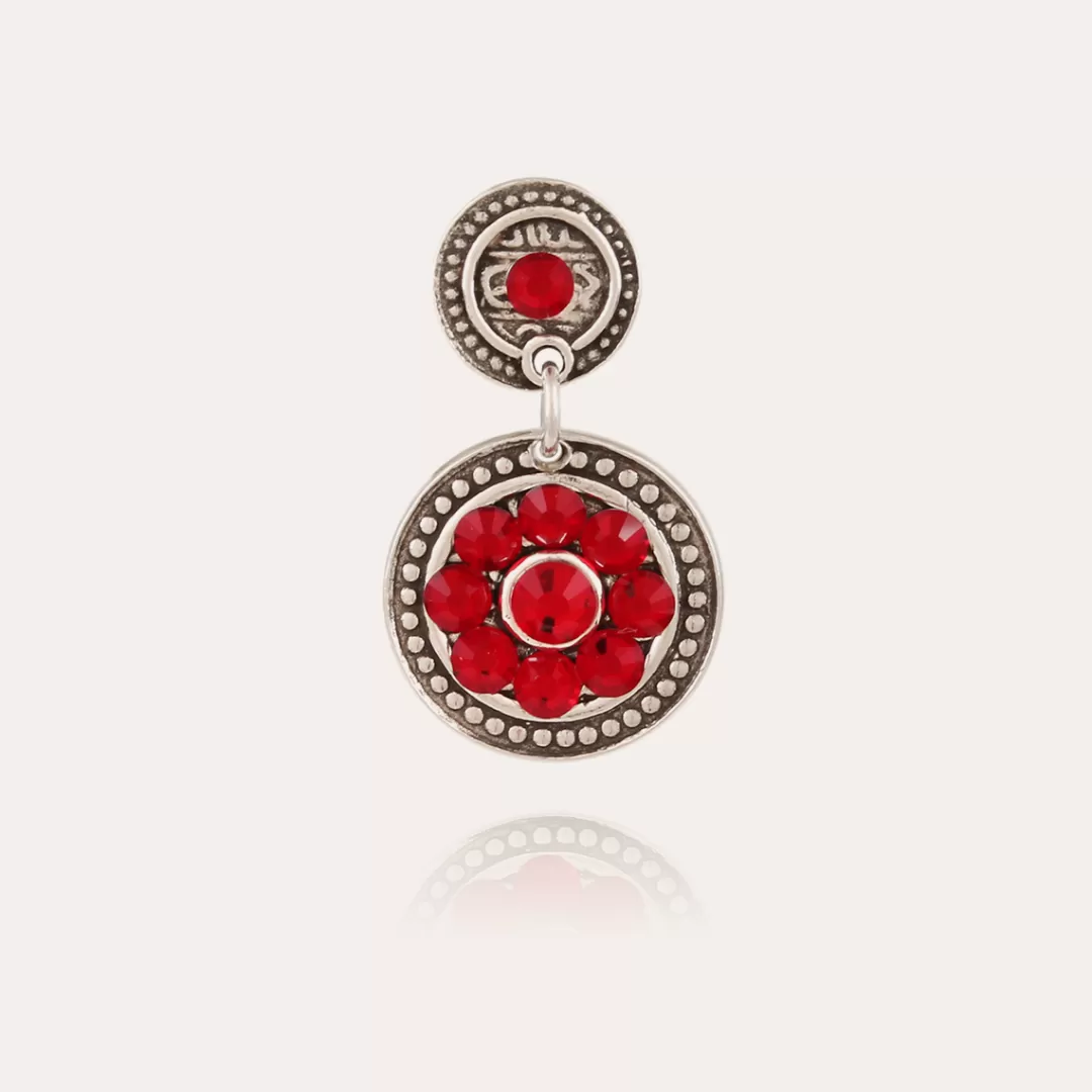 Gas Bijoux Boucles D'Oreilles Sequin Argentees