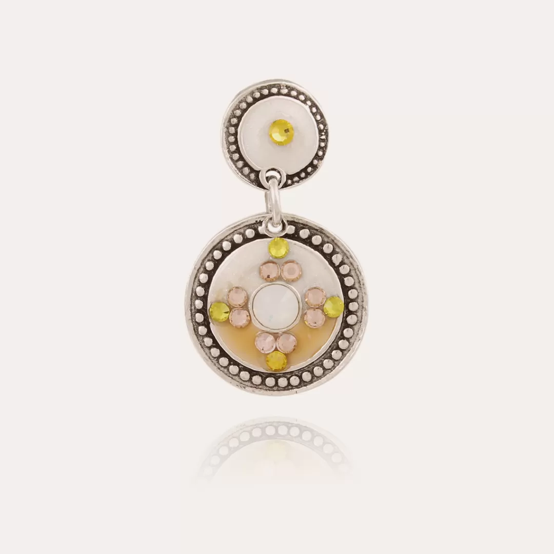 Gas Bijoux Boucles D'Oreilles Sequin Argentees