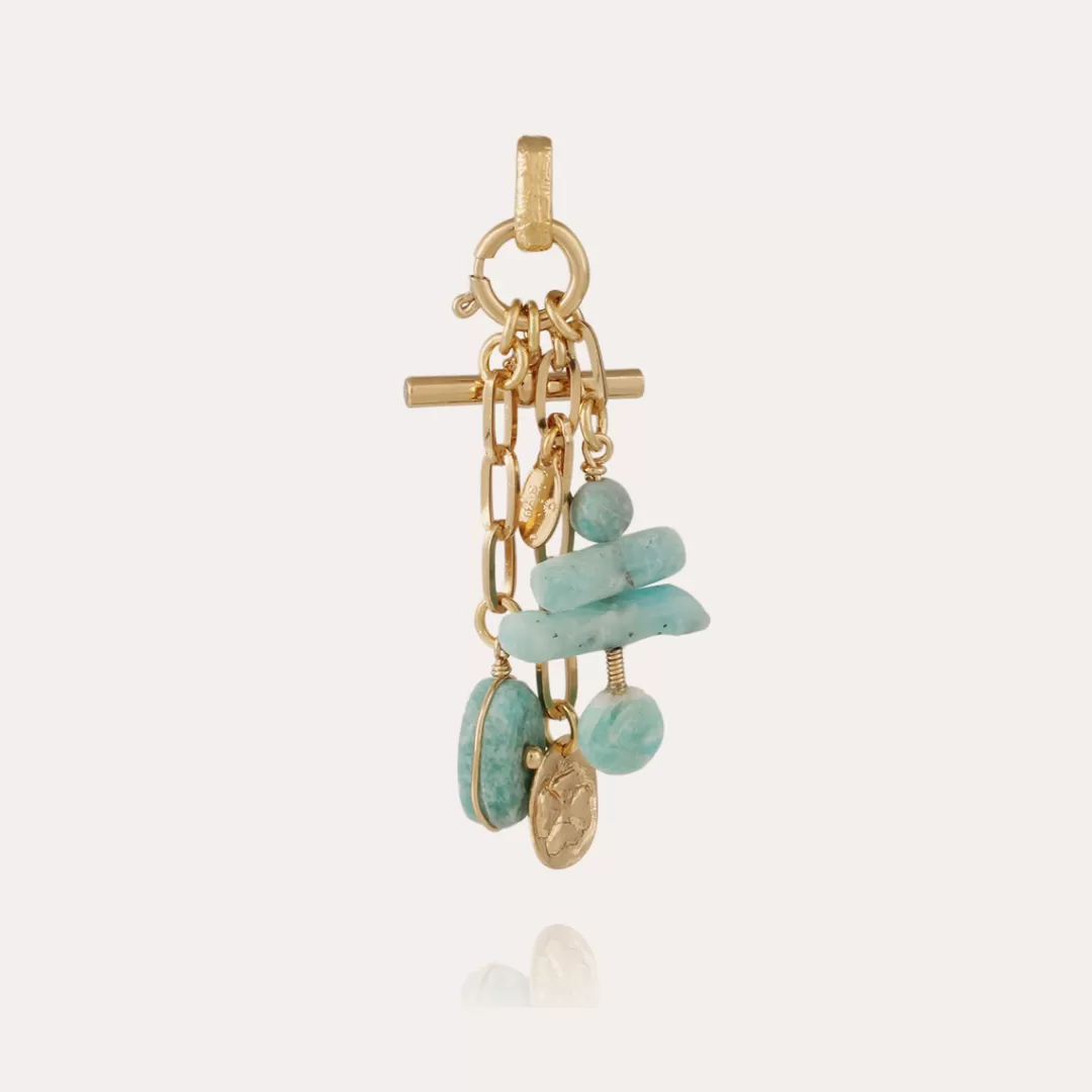 Gas Bijoux Boucles D'Oreilles Sueno Dorees-Amazonite
