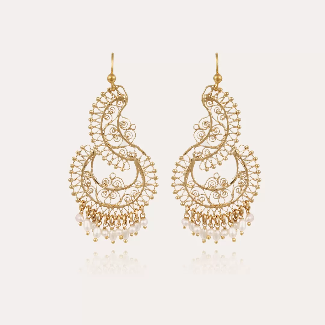 Gas Bijoux Boucles D'Oreilles Yuca Dorees