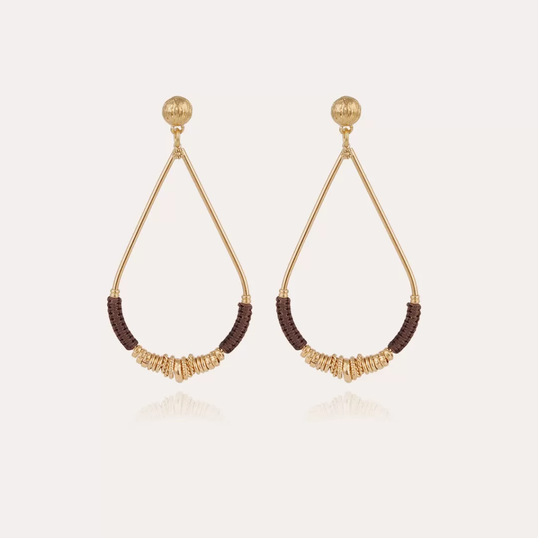 Gas Bijoux Boucles D'Oreilles Zizanie Petit Modele Dorees