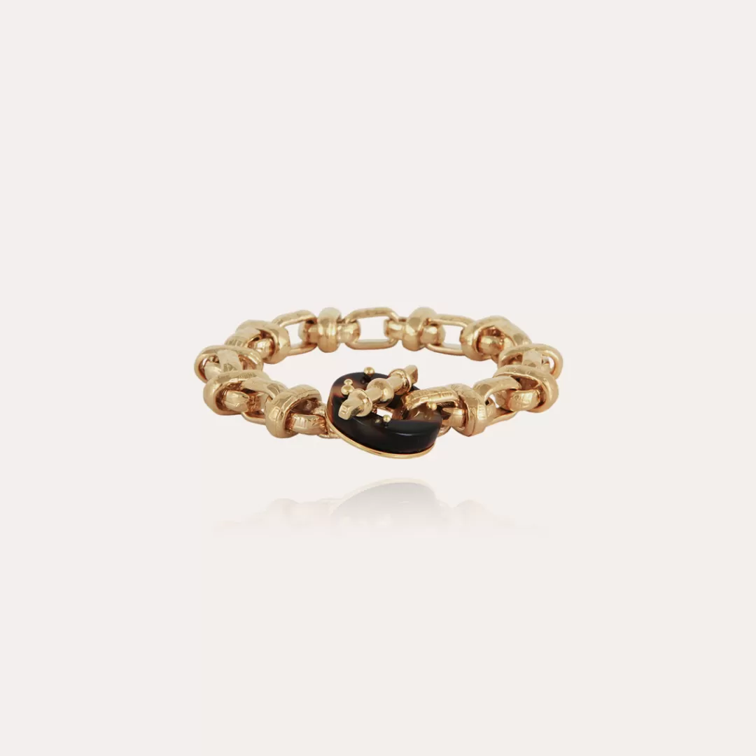 Gas Bijoux Bracelet Adrian Acetate Dore-Ecaille