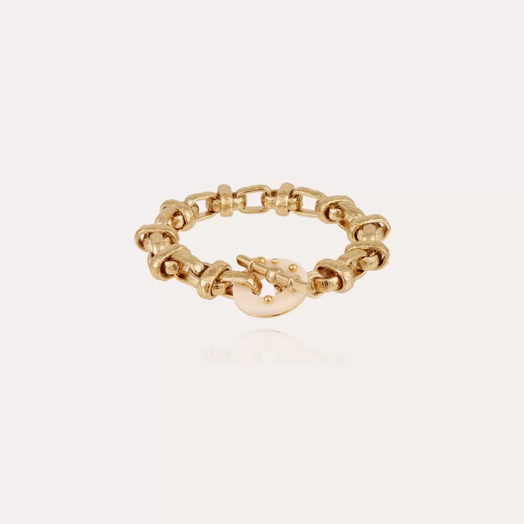 Gas Bijoux Bracelet Adrian Acetate Dore-Ivoire