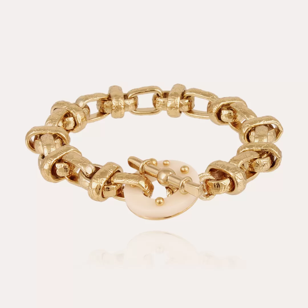 Gas Bijoux Bracelet Adrian Acetate Dore-Ivoire