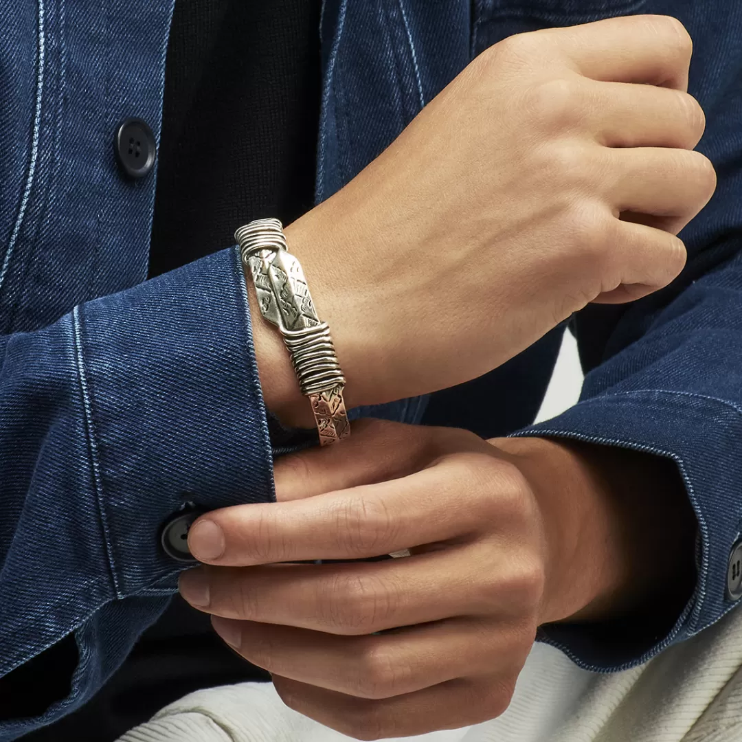 Gas Bijoux Bracelet Arrow Homme Argente