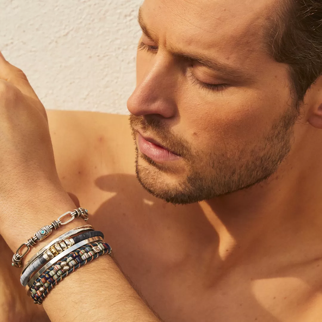 Gas Bijoux Bracelet Basile Homme Argente