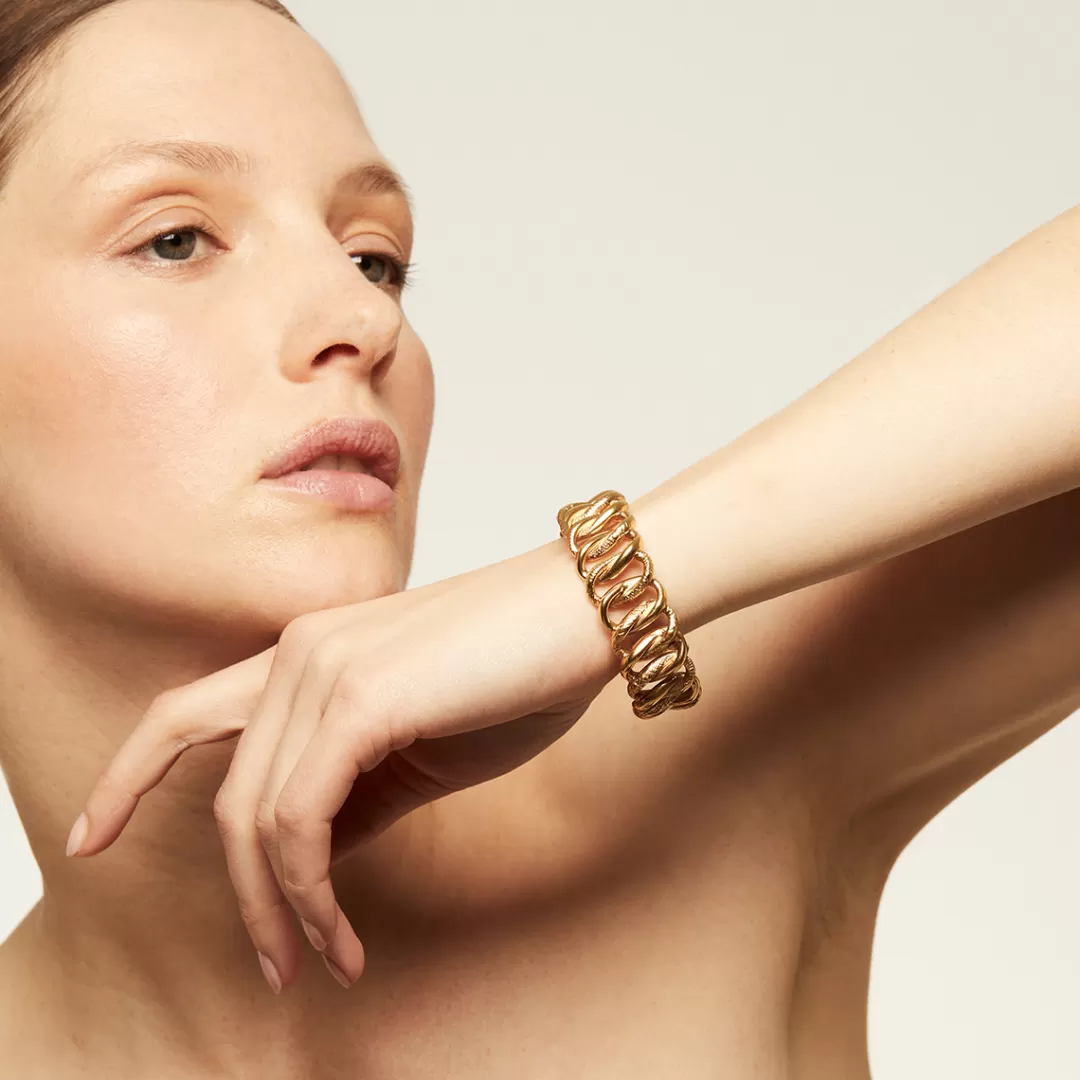 Gas Bijoux Bracelet Bronx Petit Modele Dore