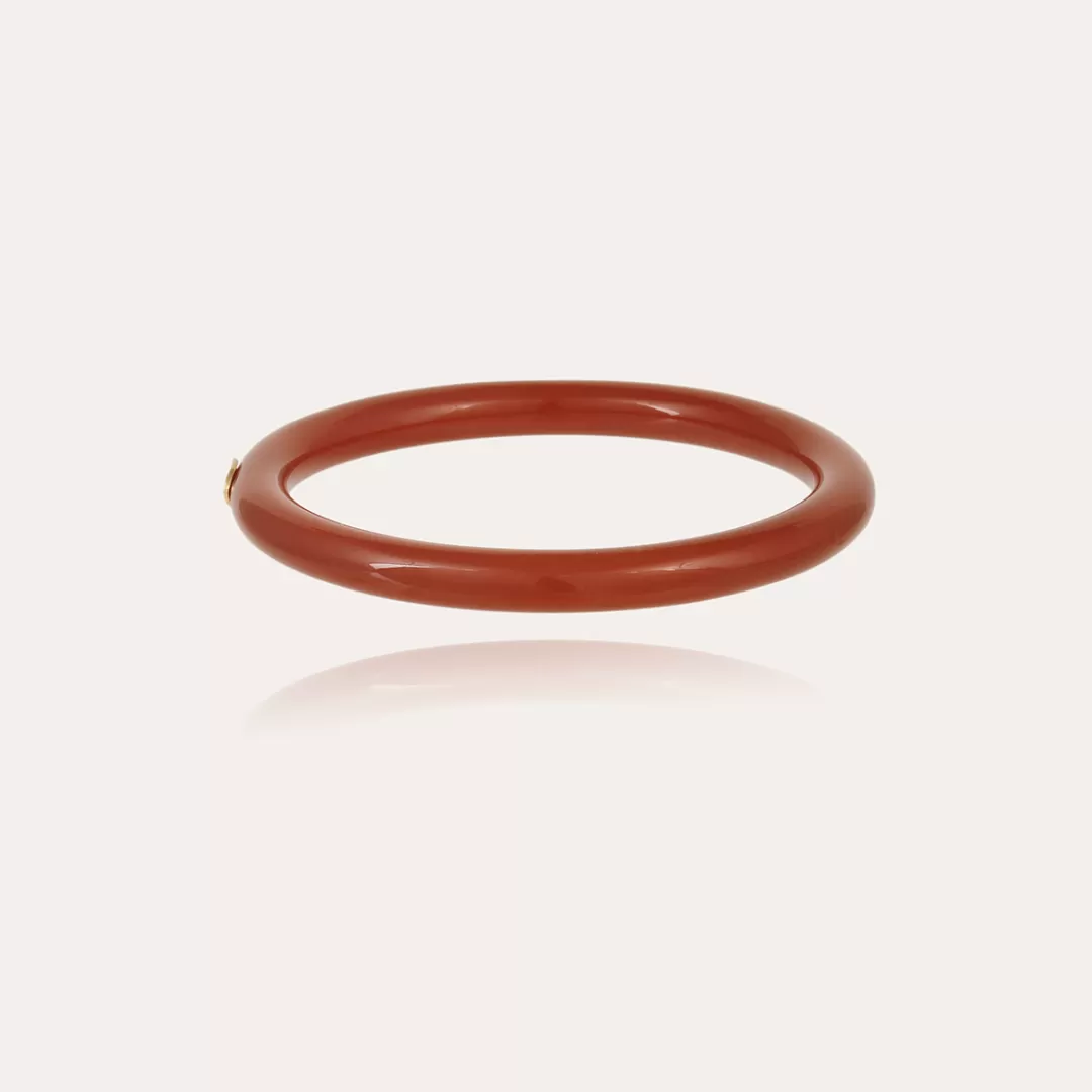 Gas Bijoux Bracelet Caftan Acetate Dore-Marron