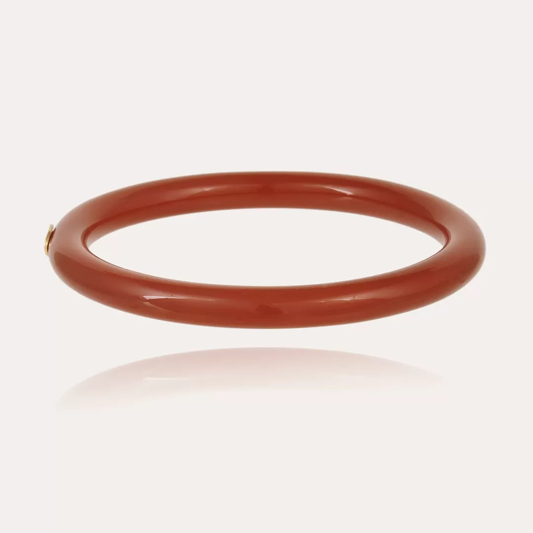 Gas Bijoux Bracelet Caftan Acetate Dore-Marron