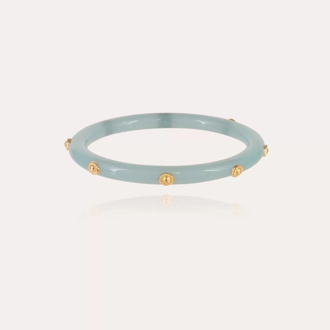 Gas Bijoux Bracelet Caftan Bis Acetate Dore-Bleu