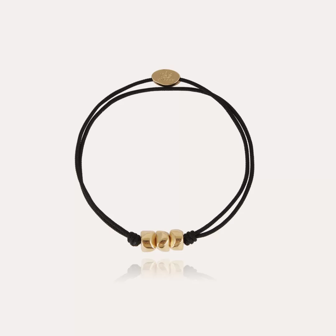 Gas Bijoux Bracelet Cailloux Homme Dore