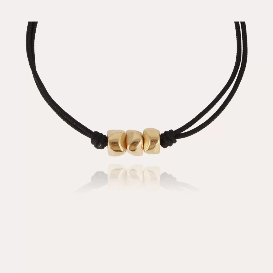 Gas Bijoux Bracelet Cailloux Homme Dore