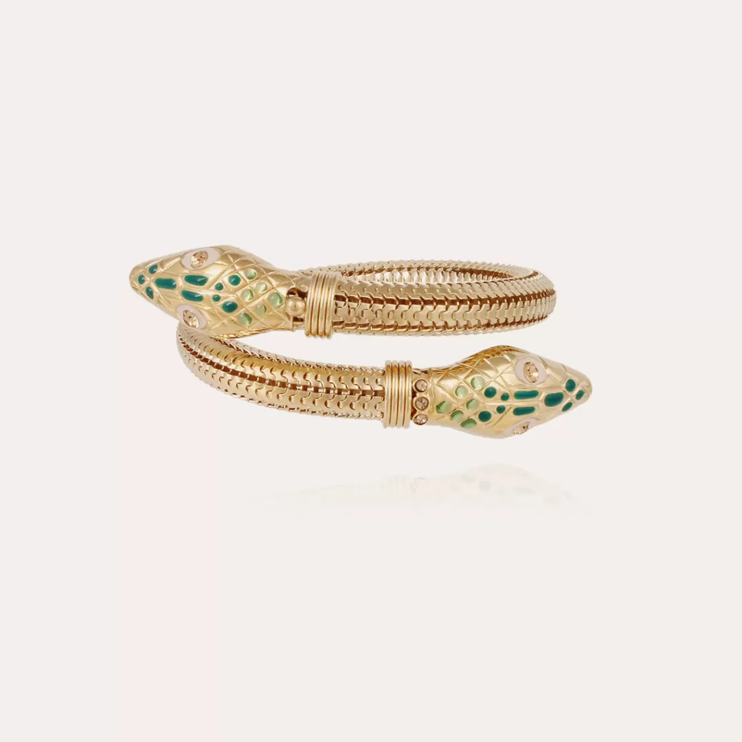Gas Bijoux Bracelet Cobra Email Dore