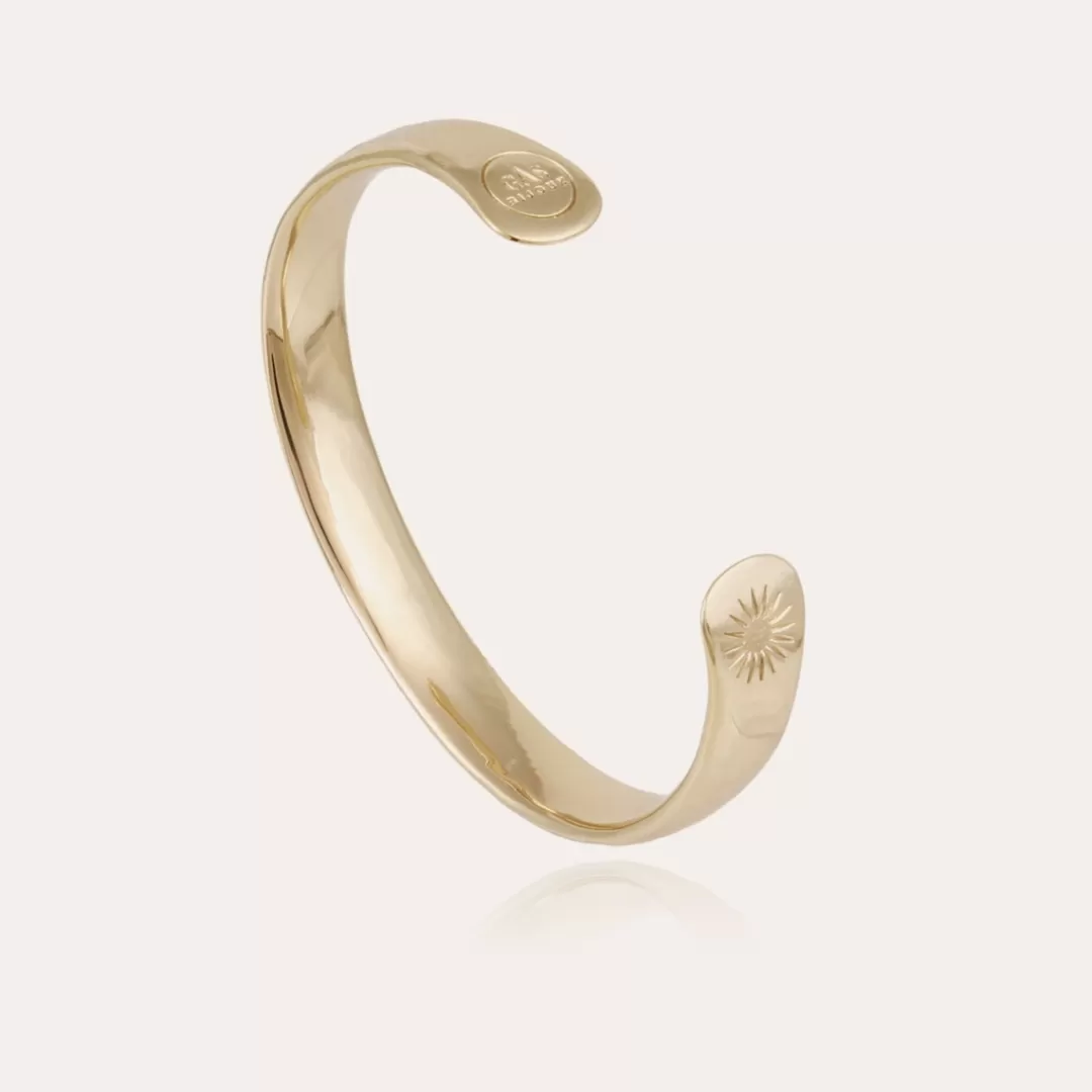 Gas Bijoux Bracelet Jonc Homme Grand Modele Dore