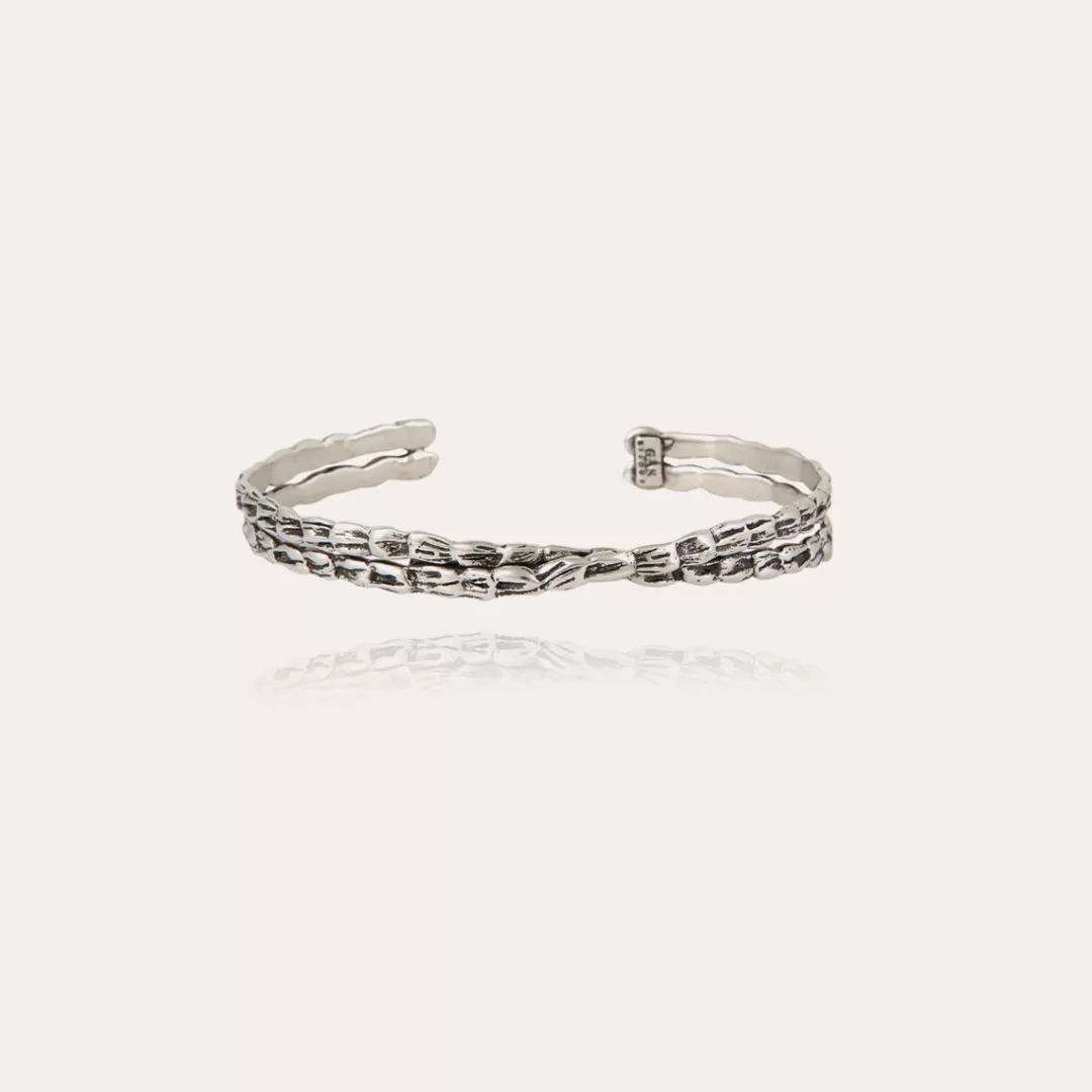 Gas Bijoux Bracelet Liane Croise Argente